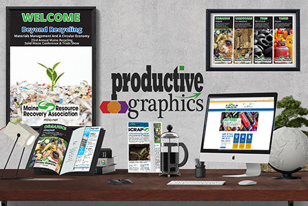 Productive Graphics will design any size printed material your business needs. From a business card to a full size wall mural. 